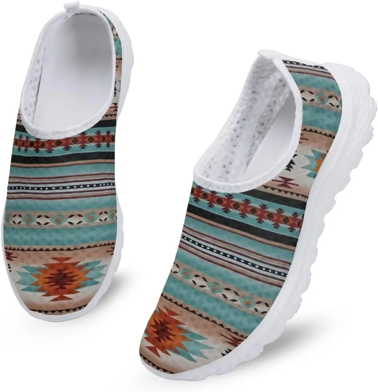 SEANATIVE Women Casual Slip On Mesh Shoes Lightweight Athletic Sneakers