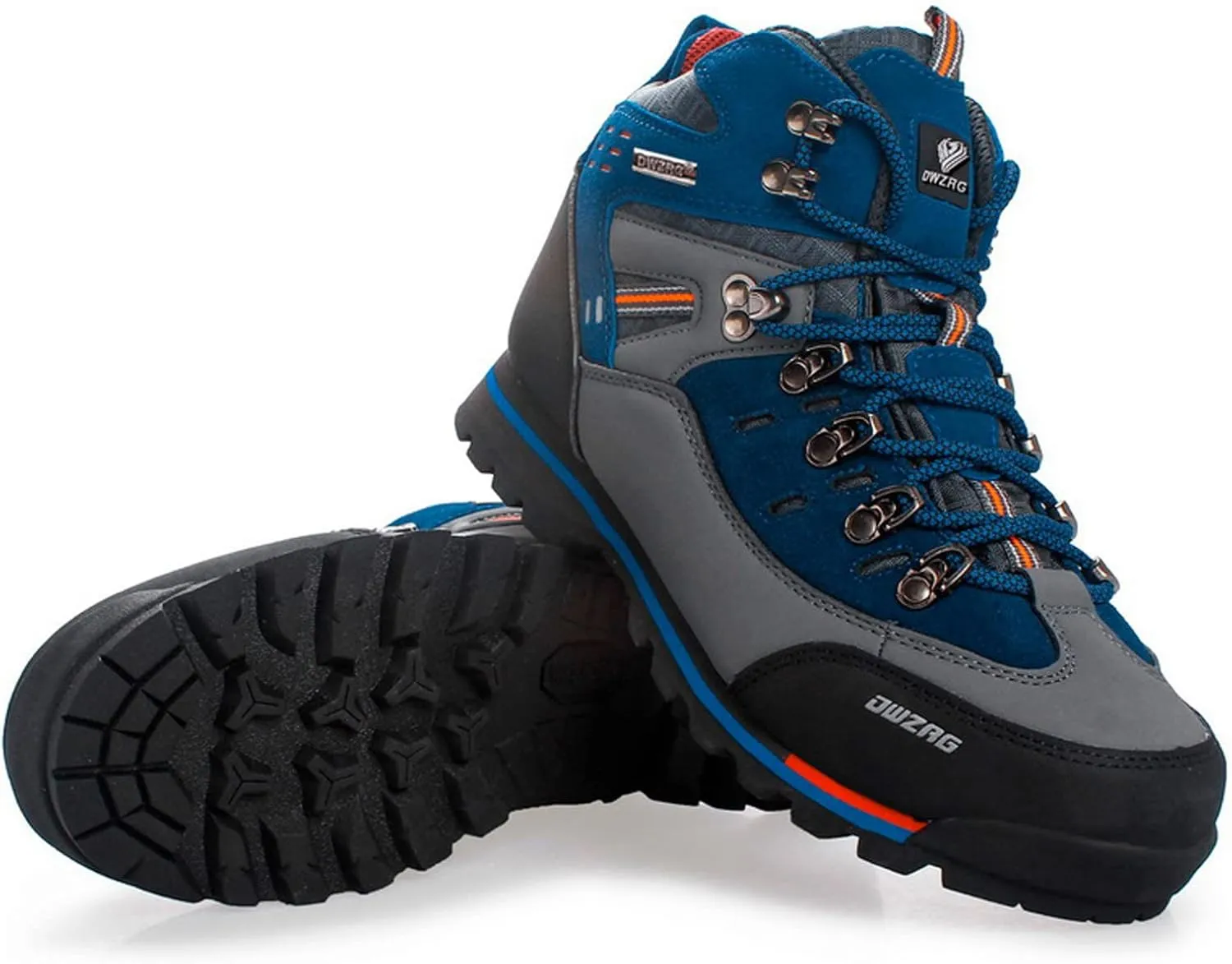 Shije Men's Snow Boots Hiking Warm Ankle Lace-up Shoe Winter Mountain Climbing Trekking Boots Non-Slip Fashion Booties for Outdoor