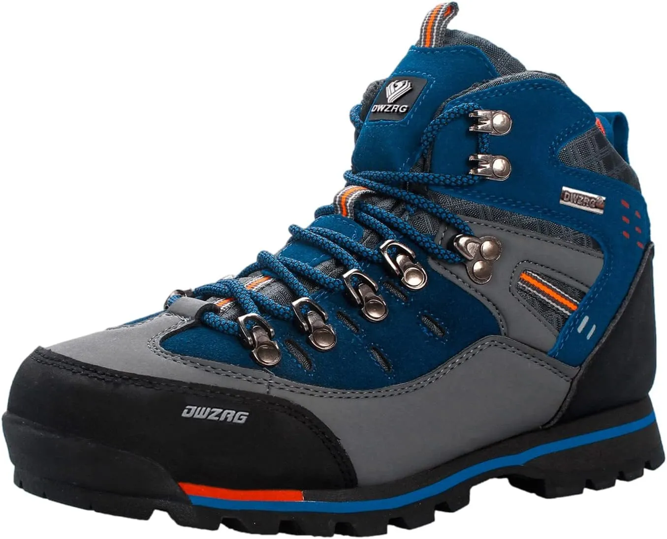 Shije Men's Snow Boots Hiking Warm Ankle Lace-up Shoe Winter Mountain Climbing Trekking Boots Non-Slip Fashion Booties for Outdoor