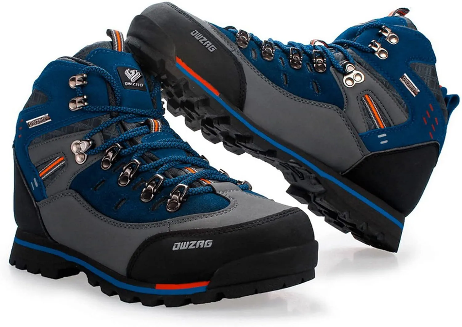 Shije Men's Snow Boots Hiking Warm Ankle Lace-up Shoe Winter Mountain Climbing Trekking Boots Non-Slip Fashion Booties for Outdoor