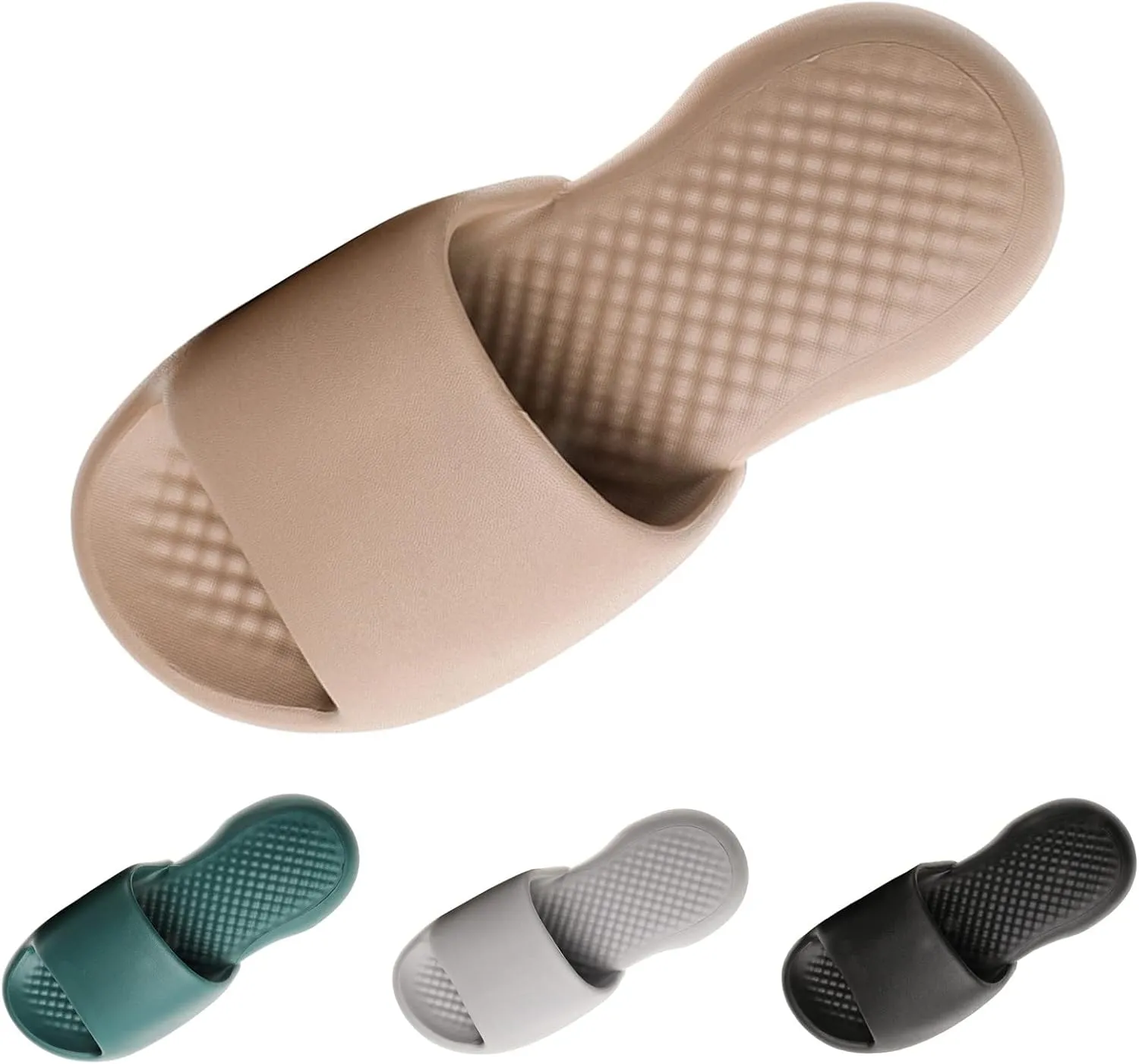 Shower Sandals Non-Slip Pool Beach Bathroom Travel Slippers Open-Toe Eva Travel-Friendly Breathable Shoes