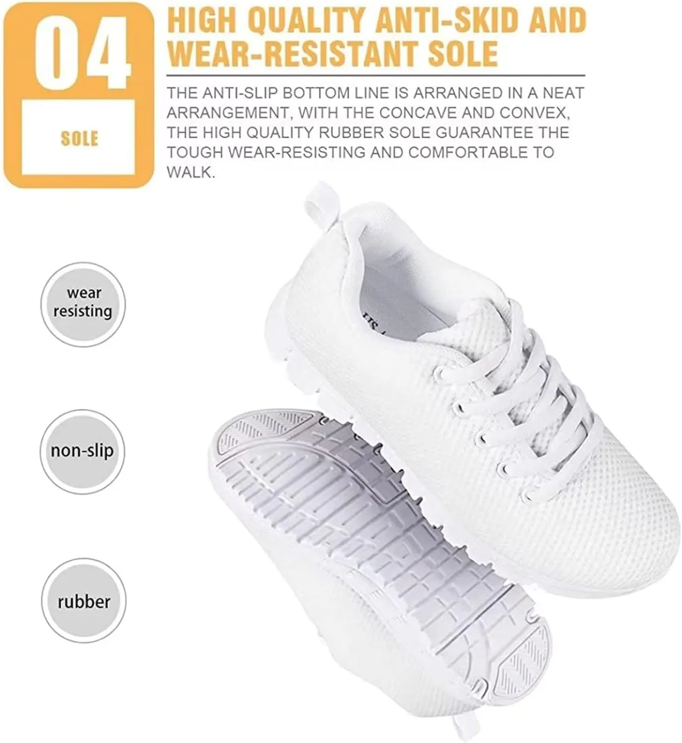 Showudesigns Kids Running Shoes 11-3 Athletic Sneakers for Girls Boys