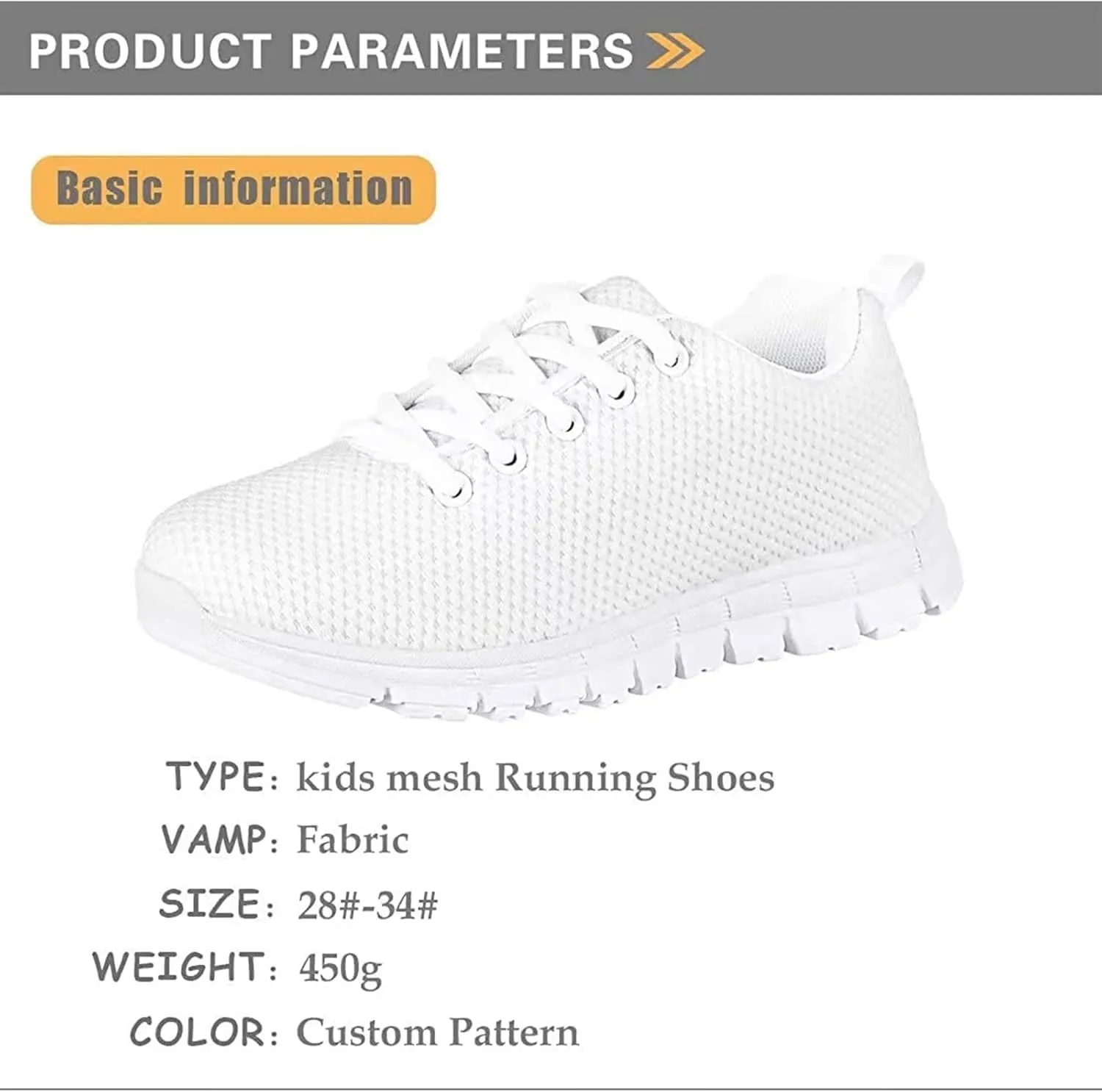 Showudesigns Kids Running Shoes 11-3 Athletic Sneakers for Girls Boys