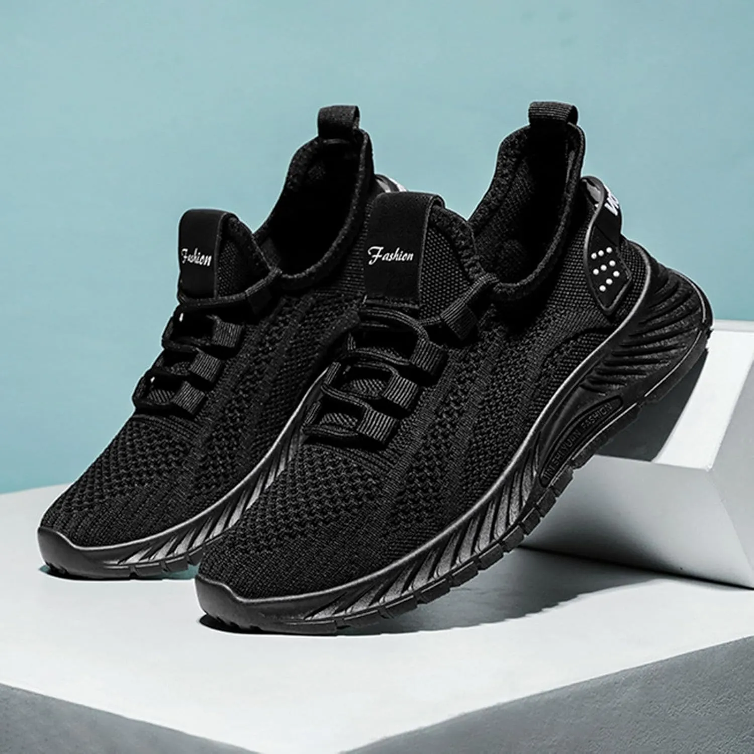 Slip on Sneakers for Women Chunky Fashion Sneakers Platform Lace-Up Comfortable Sneakers Casual Walking Shoes