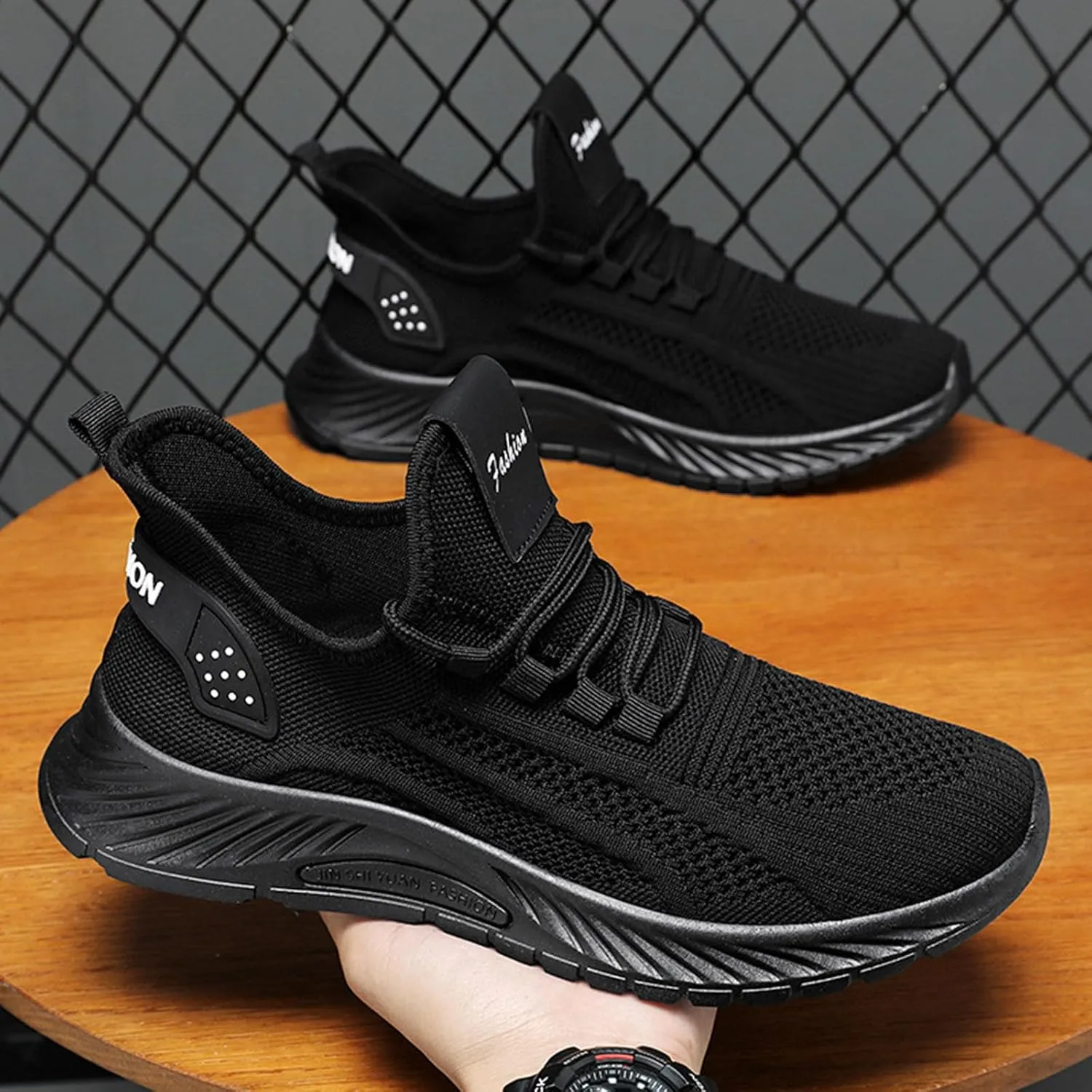 Slip on Sneakers for Women Chunky Fashion Sneakers Platform Lace-Up Comfortable Sneakers Casual Walking Shoes