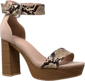 SOBEYO Women's Platform Sandals Ankle Strap Chunky Block High Heels Open Toe Shoes