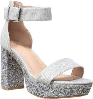 SOBEYO Women's Platform Sandals Ankle Strap Chunky Block High Heels Open Toe Shoes