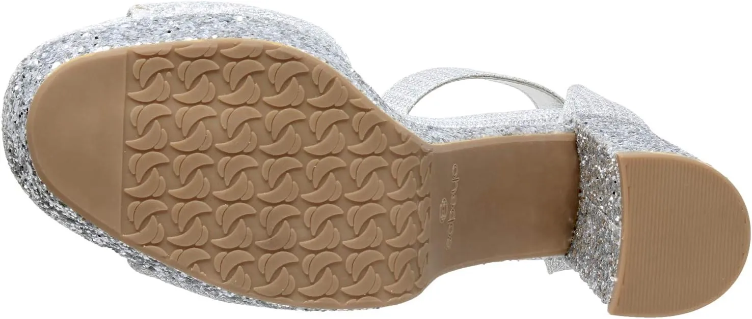 SOBEYO Women's Platform Sandals Ankle Strap Chunky Block High Heels Open Toe Shoes