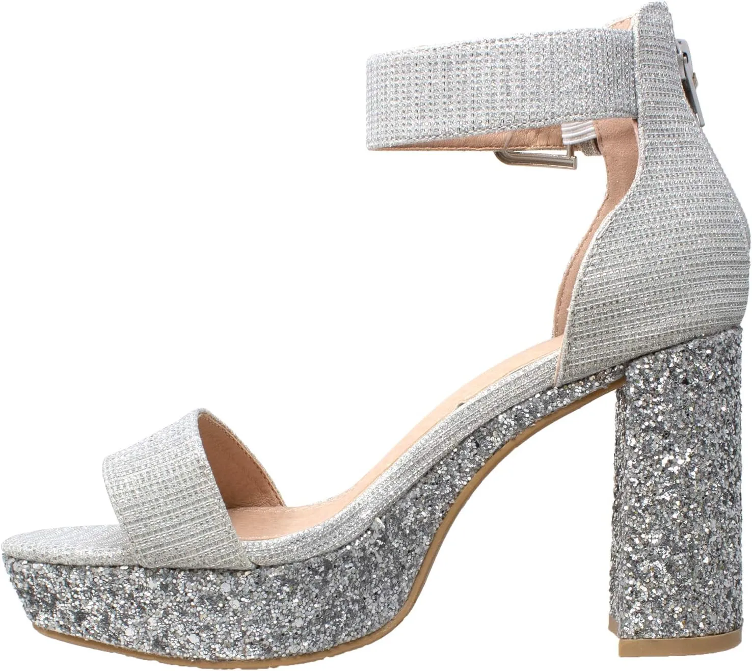 SOBEYO Women's Platform Sandals Ankle Strap Chunky Block High Heels Open Toe Shoes