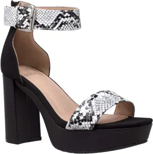 SOBEYO Women's Platform Sandals Ankle Strap Chunky Block High Heels Open Toe Shoes