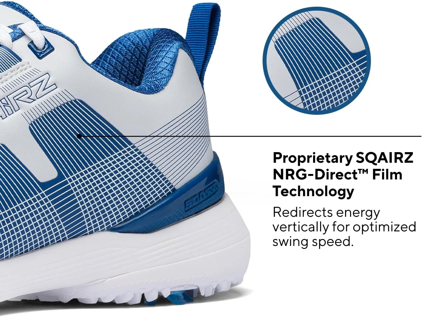 SQAIRZ Velo Men's Athletic Golf Shoes, New Golf Shoes, Designed for Balance & Performance, Replaceable Spikes, Waterproof, Golf Shoes Men with Spikes, Mens Golf Shoes, Golf Footwear