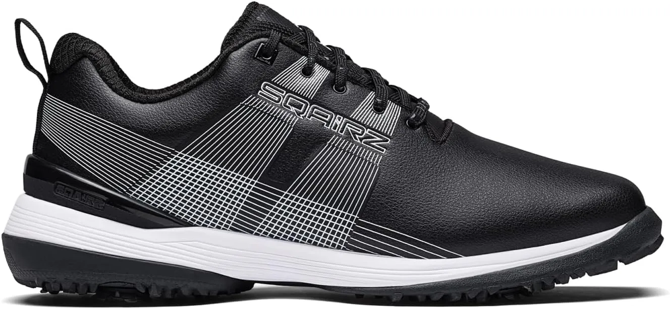 SQAIRZ Velo Men's Athletic Golf Shoes, New Golf Shoes, Designed for Balance & Performance, Replaceable Spikes, Waterproof, Golf Shoes Men with Spikes, Mens Golf Shoes, Golf Footwear