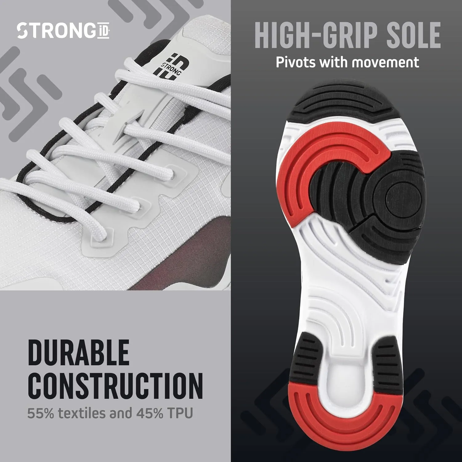 Strong iD Low-Top Exercise Shoes for Women, Athletic Sneakers