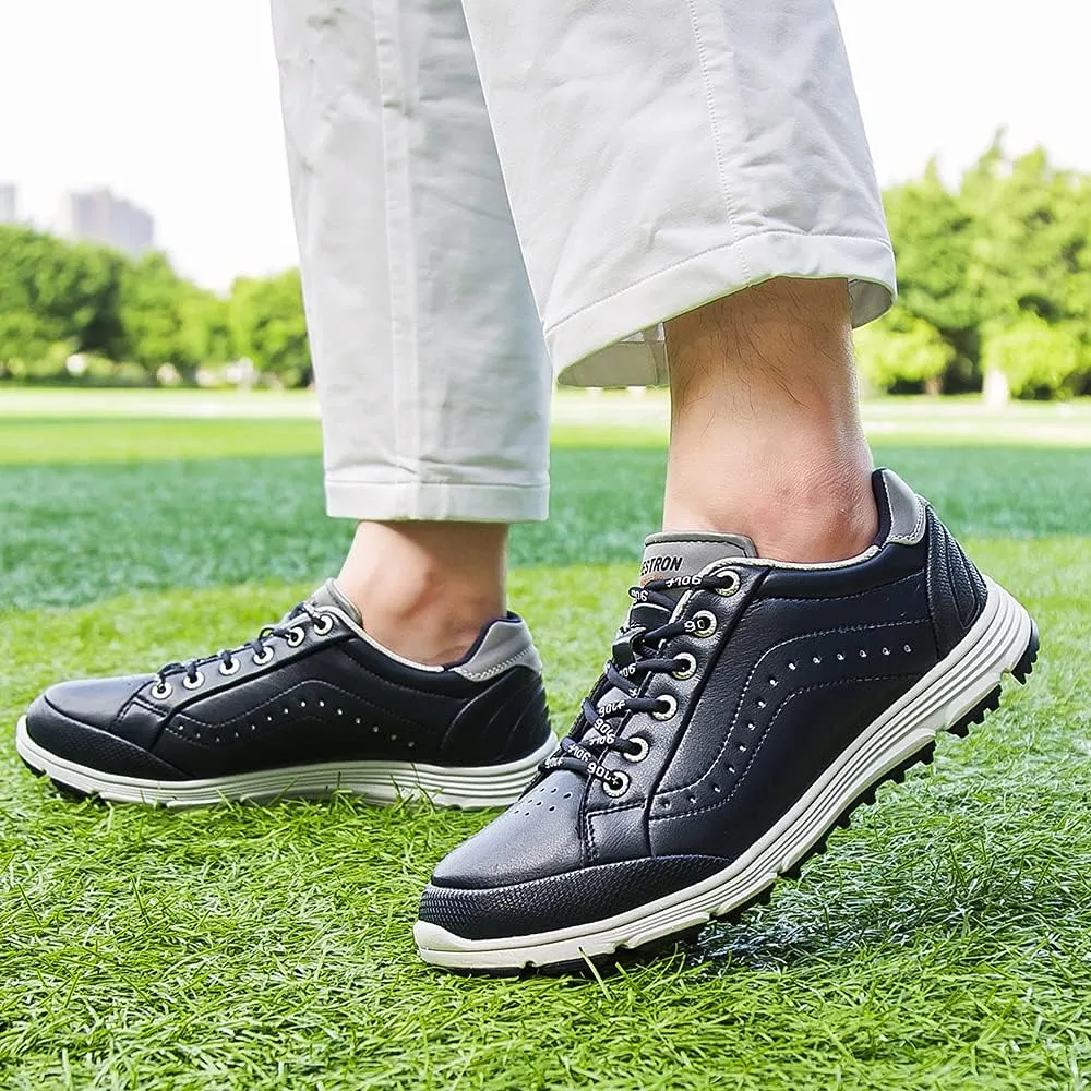 THESTRON 2021 Men Golf Shoes Professional Spikes Golf Sport Sneakers Waterproof Mens Trainers Golfing