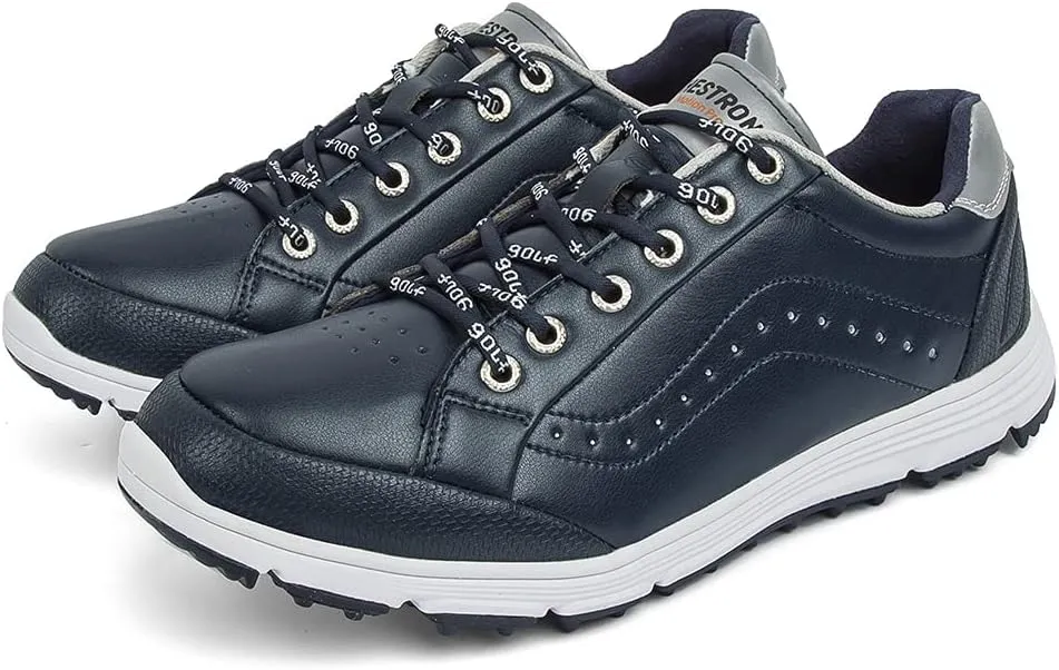 THESTRON 2021 Men Golf Shoes Professional Spikes Golf Sport Sneakers Waterproof Mens Trainers Golfing