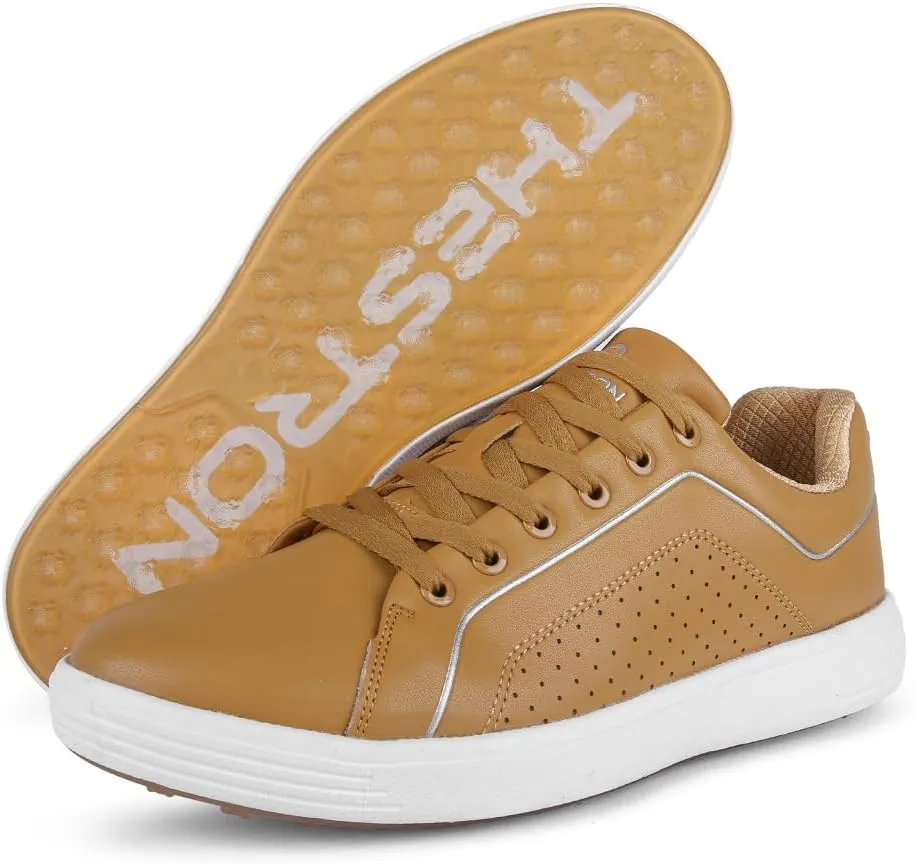 THESTRON Men's Golf Shoes Comfortable Non Slip Men Casual Sport Shoes for Golfing Lightweight Golf Sneakers