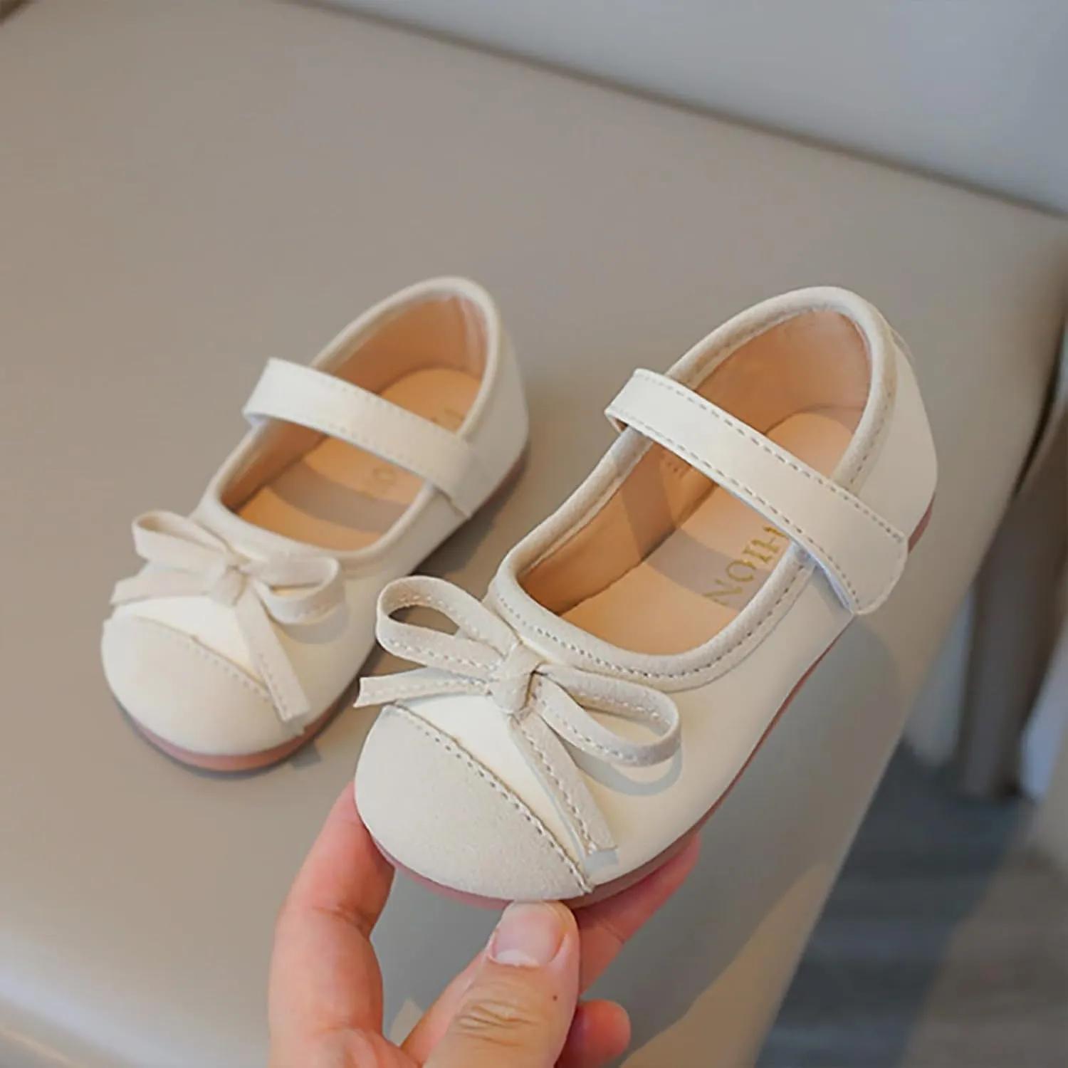 Toddler Baby Girls Mary Jane Shoes Sparkle Bow Ballerina Flats for Wedding Party Birthday Dress Shoes for Girls