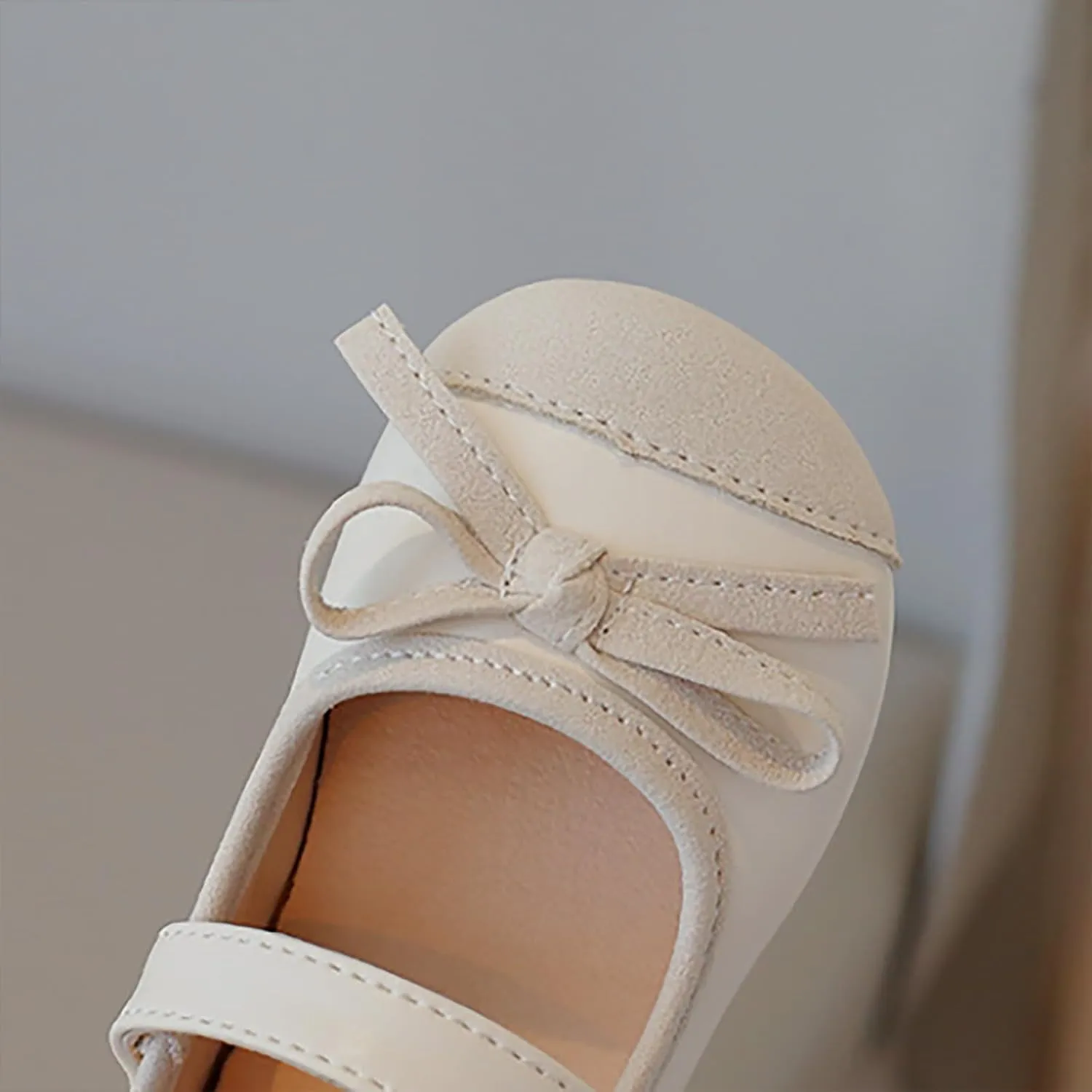 Toddler Baby Girls Mary Jane Shoes Sparkle Bow Ballerina Flats for Wedding Party Birthday Dress Shoes for Girls