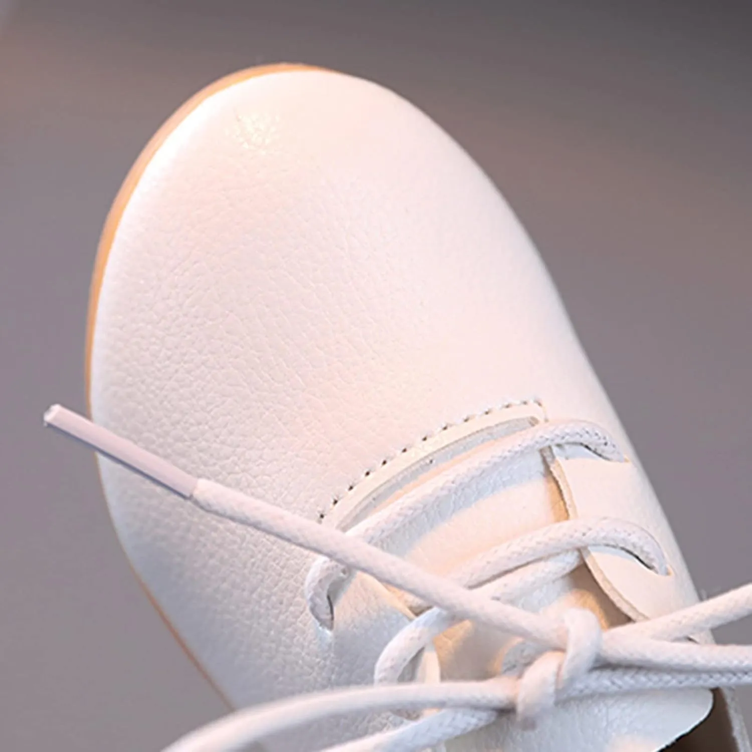 Toddler Little Girls Boys British Style Lace-Up Saddle Shoes Casual 𝗢xfords Baptism School 𝗨niform Loafer Shoes