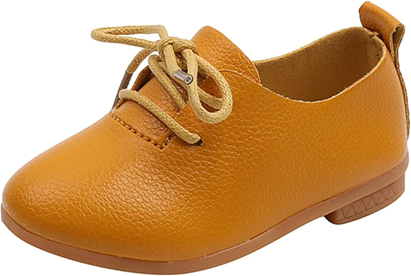 Toddler Little Girls Boys British Style Lace-Up Saddle Shoes Casual 𝗢xfords Baptism School 𝗨niform Loafer Shoes