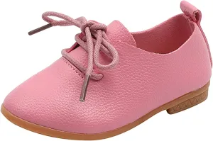 Toddler Little Girls Boys British Style Lace-Up Saddle Shoes Casual 𝗢xfords Baptism School 𝗨niform Loafer Shoes