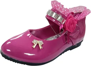 Toddler Princess Flower Leather Lace Mary Jane Dance Shoes 𝗢xfords Soft Sweet Elegant Flat Shoes for Kids Girls