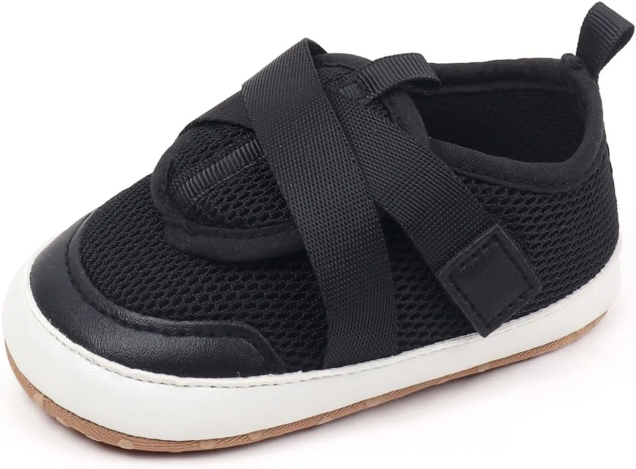 Toddler Slip On Shoes Baby Boy Girl Woven Loafers Mesh Sports Shoes Solid Color Baby Infant First Walking Shoes