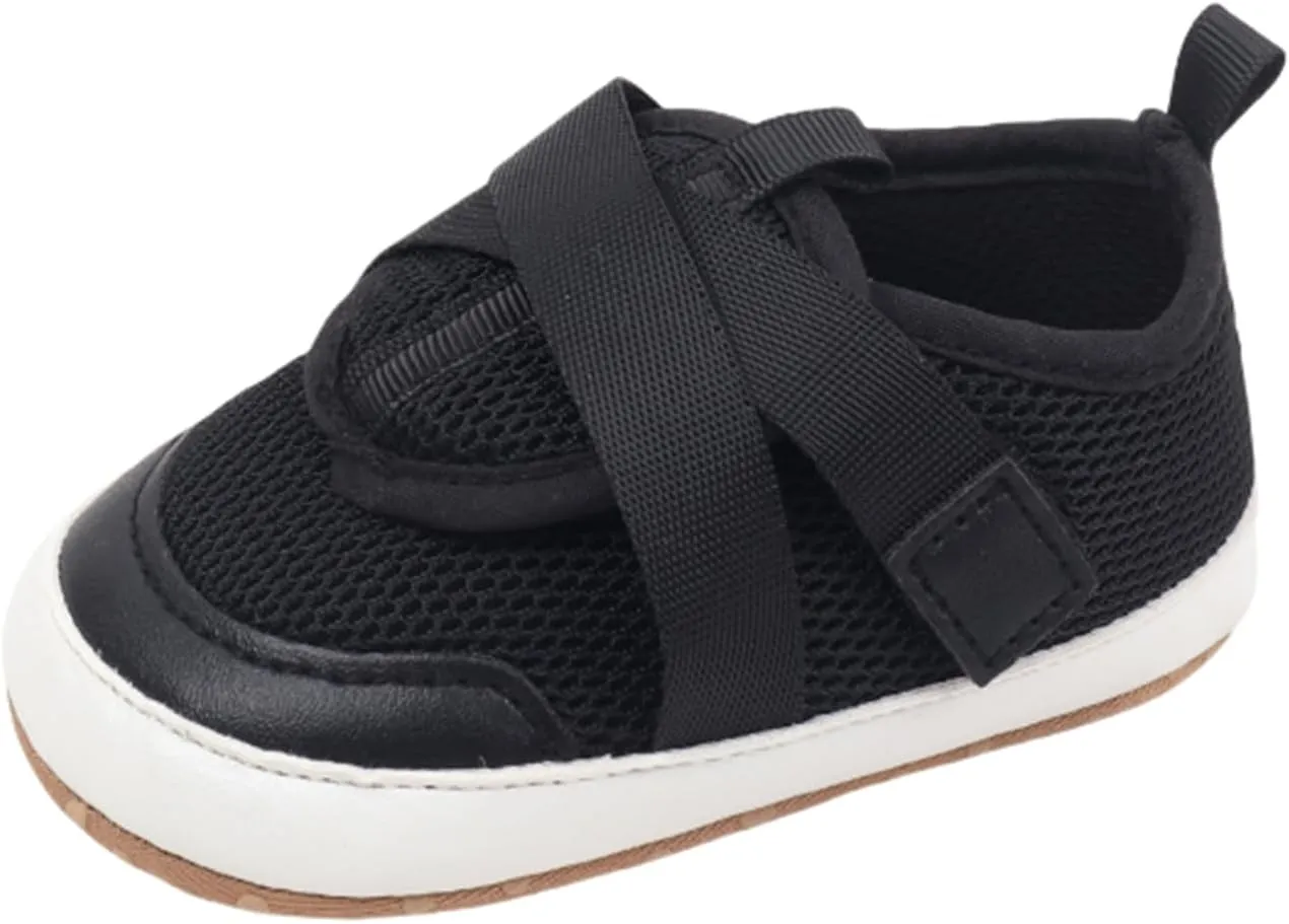Toddler Slip On Shoes Baby Boy Girl Woven Loafers Mesh Sports Shoes Solid Color Baby Infant First Walking Shoes