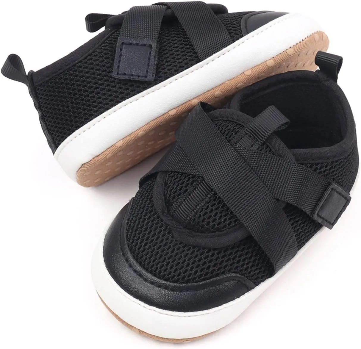 Toddler Slip On Shoes Baby Girl Boy Woven Loafers Mesh Sports Shoes Baby Infant Solid Color First Walking Shoes