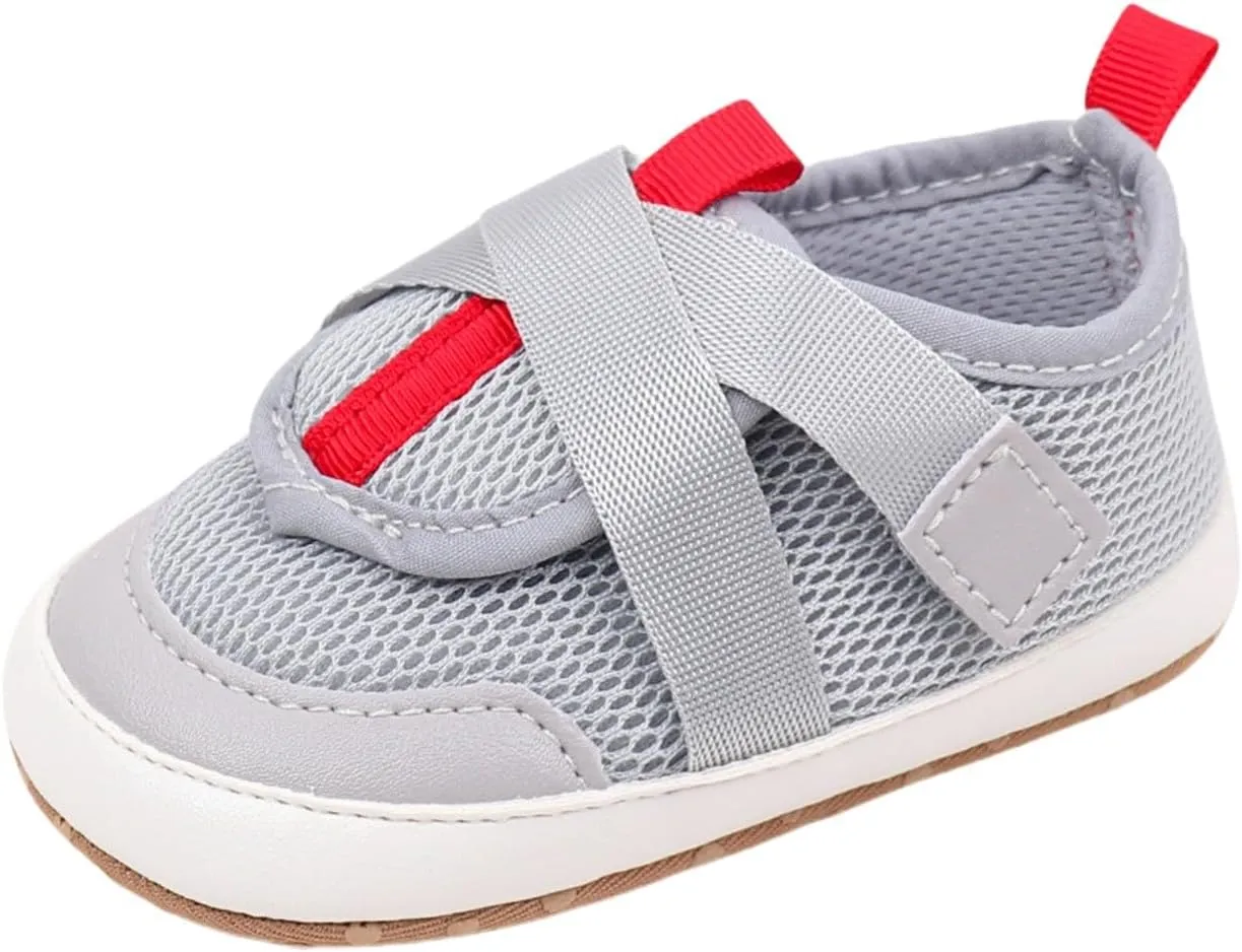 Toddler Slip On Shoes Baby Girl Boy Woven Loafers Mesh Sports Shoes Baby Infant Solid Color First Walking Shoes