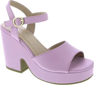 TOP Moda Women Open Toe Ankle Strap Platform Chunky Block High Heeled Sandals