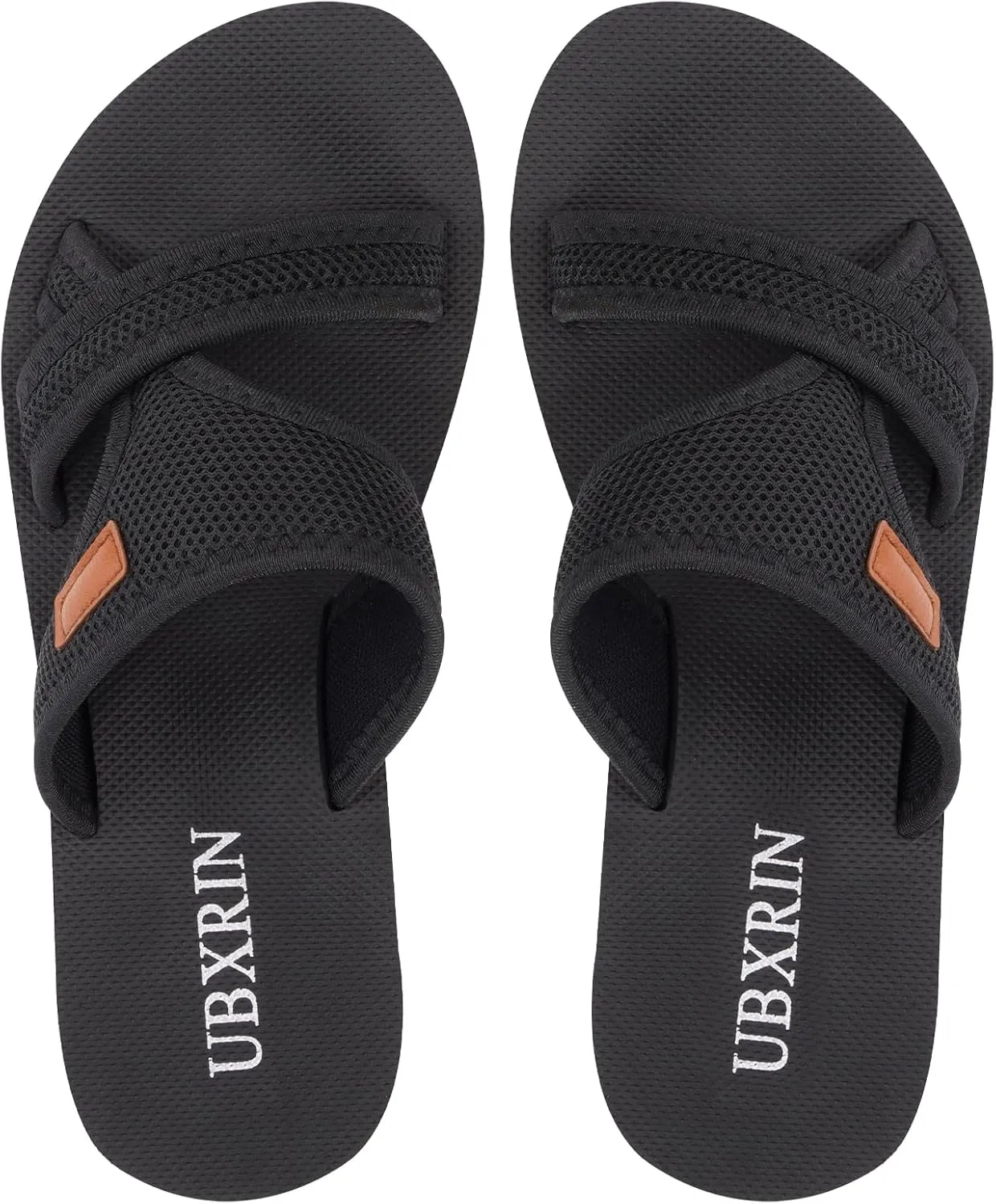UBXRIN Women's Comfortable Beach Slides Summer Casual Slip on Slide Sandals Rubber Sole