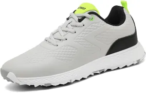 ULTIANT Golf Shoes Men Waterproof Spikeless Lightweight Non-Slip Walking Shoes Outdoor Size7.5-12