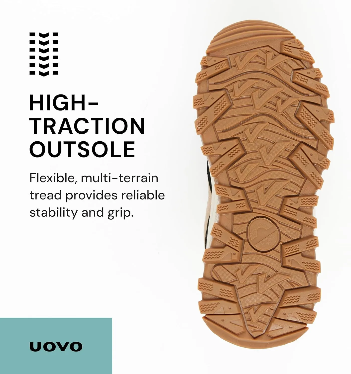 UOVO Kids Waterproof Hiking Shoes  Non-Slip Outdoor Trail Sneakers for Boys & Girls, Lightweight Breathable Trekking Boots