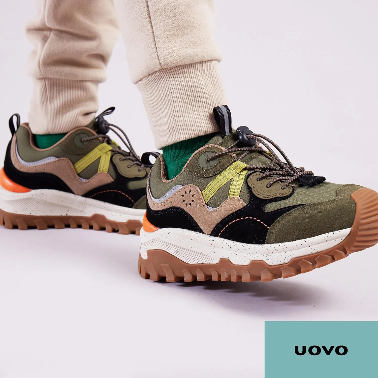 UOVO Kids Waterproof Hiking Shoes  Non-Slip Outdoor Trail Sneakers for Boys & Girls, Lightweight Breathable Trekking Boots