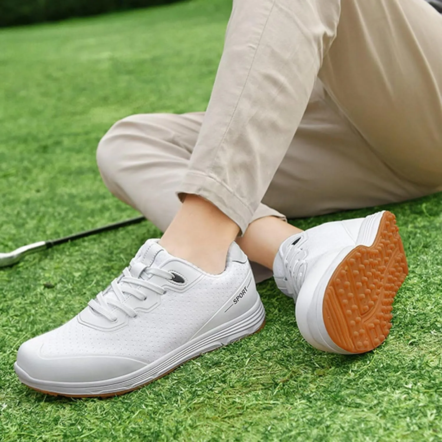 Women's Athletic Golf Shoes Breathable Spikeless Golfers Sneakers Men Professional Golf Trainers Anti Slip Walking Footwears