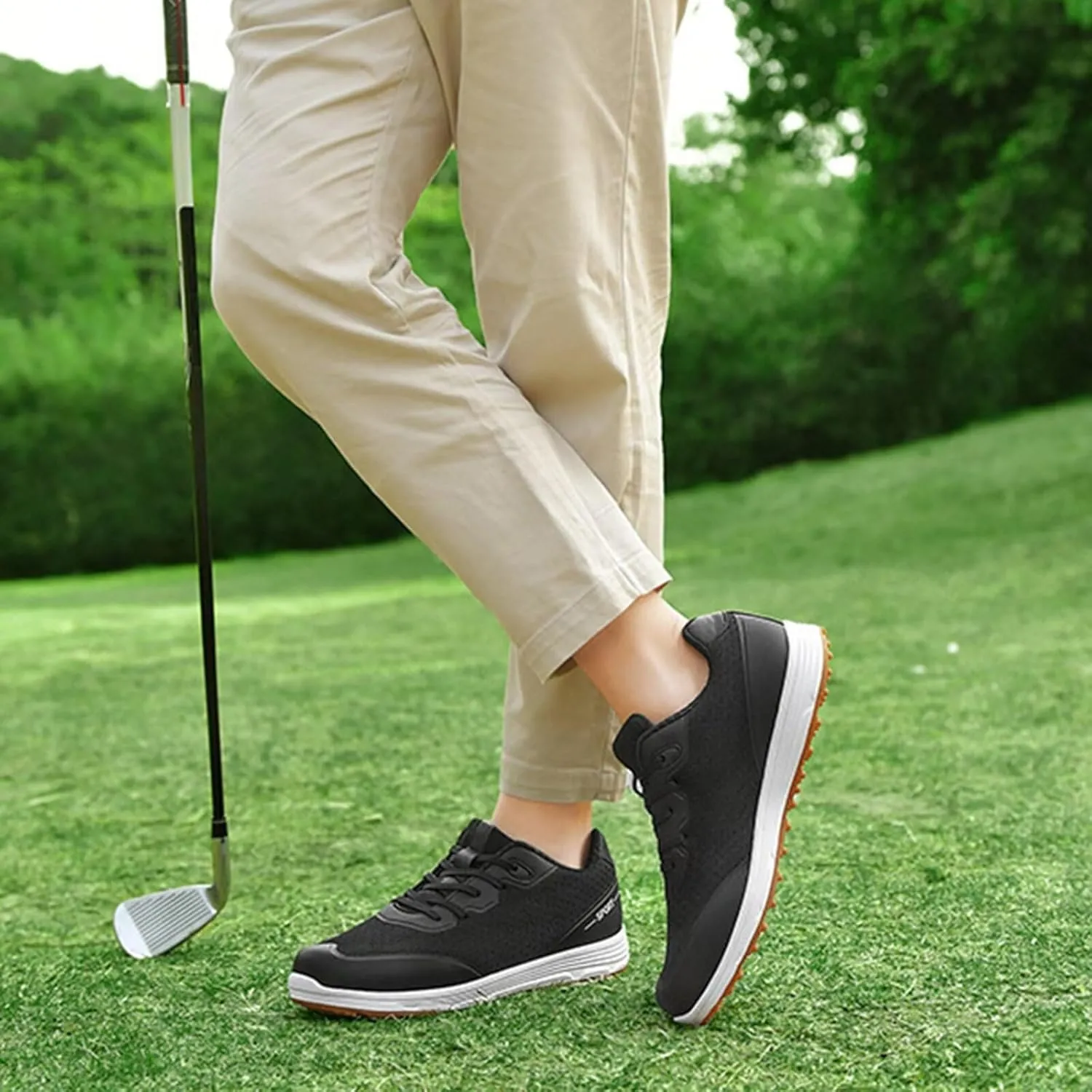 Women's Athletic Golf Shoes Breathable Spikeless Golfers Sneakers Men Professional Golf Trainers Anti Slip Walking Footwears