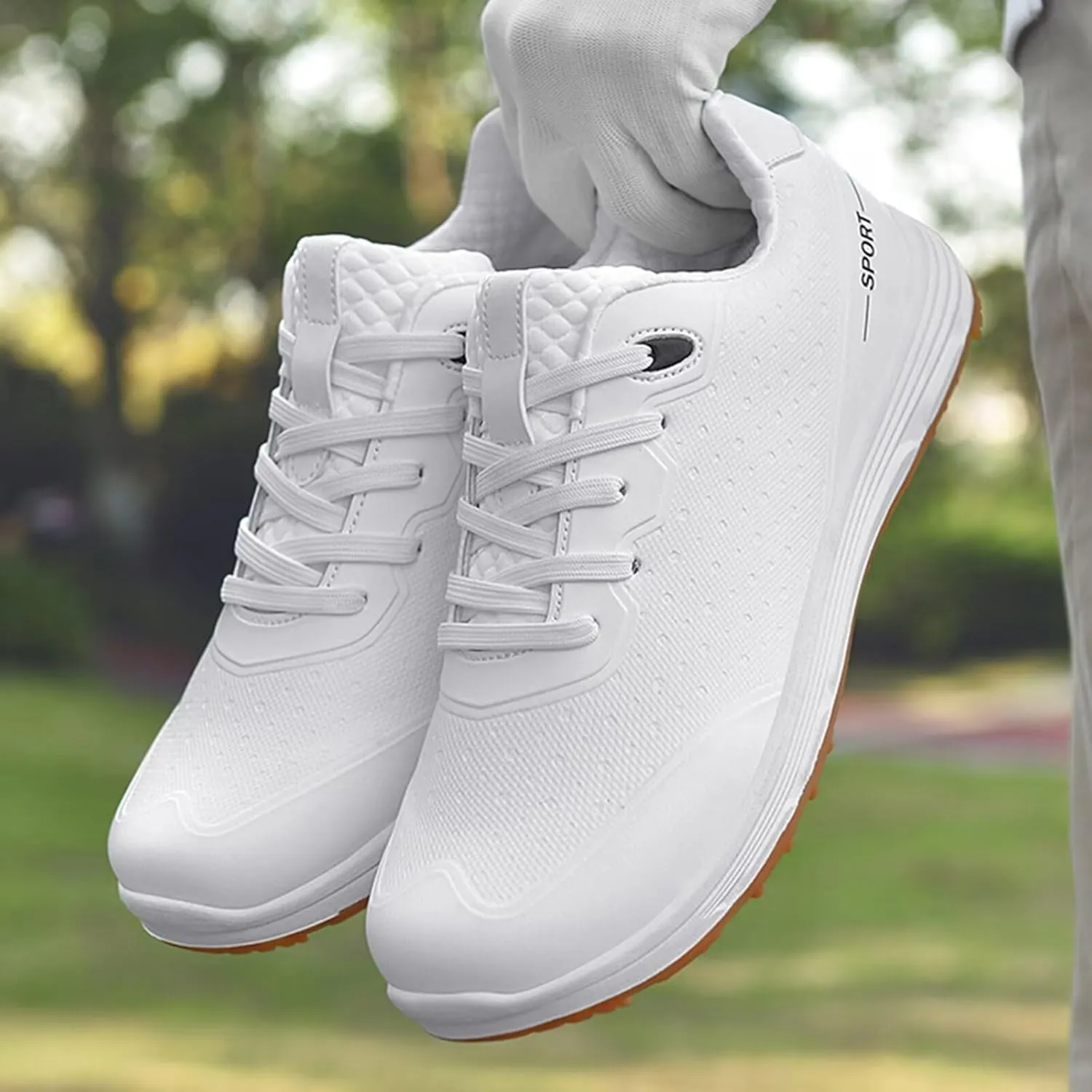 Women's Athletic Golf Shoes Men Professional Golf Trainers Breathable Spikeless Golfers Sneakers Anti Slip Walking Footwears