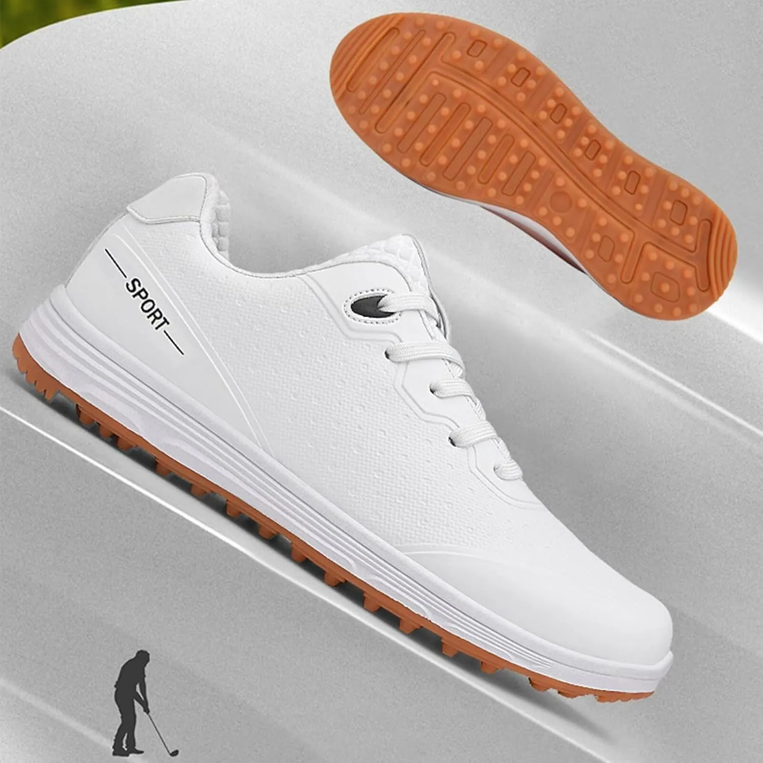 Women's Athletic Golf Shoes Men Professional Golf Trainers Breathable Spikeless Golfers Sneakers Anti Slip Walking Footwears