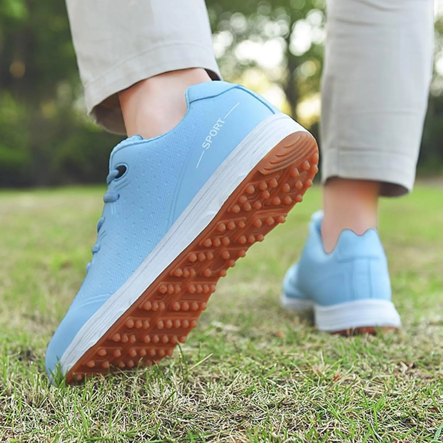 Women's Athletic Golf Shoes Men Professional Golf Trainers Breathable Spikeless Golfers Sneakers Anti Slip Walking Footwears
