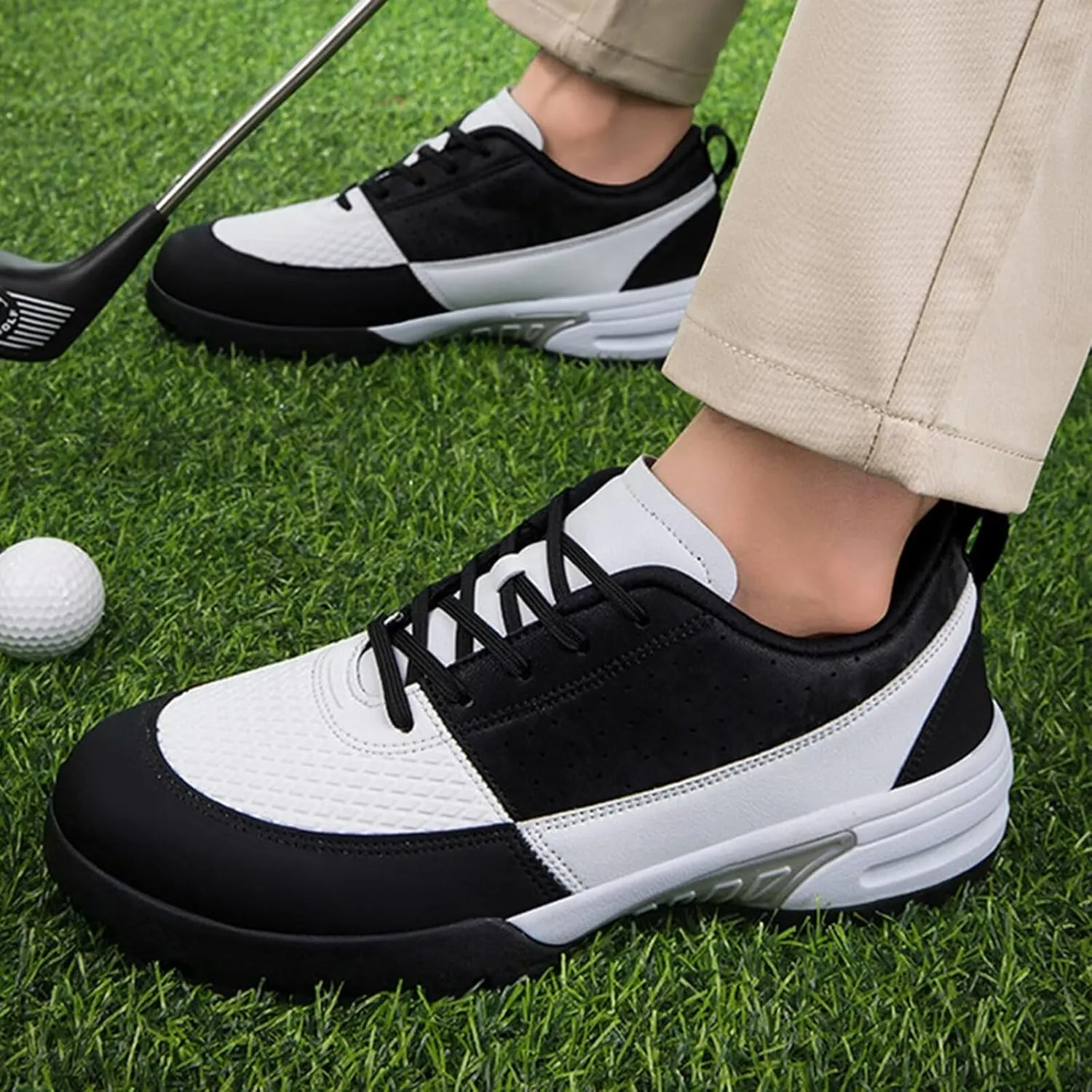 Women's Athletic Golf Shoes Professional Spikes Golf Sport Sneakers Waterproof Mens Trainers Golfing Anti Slip Walking Footwears