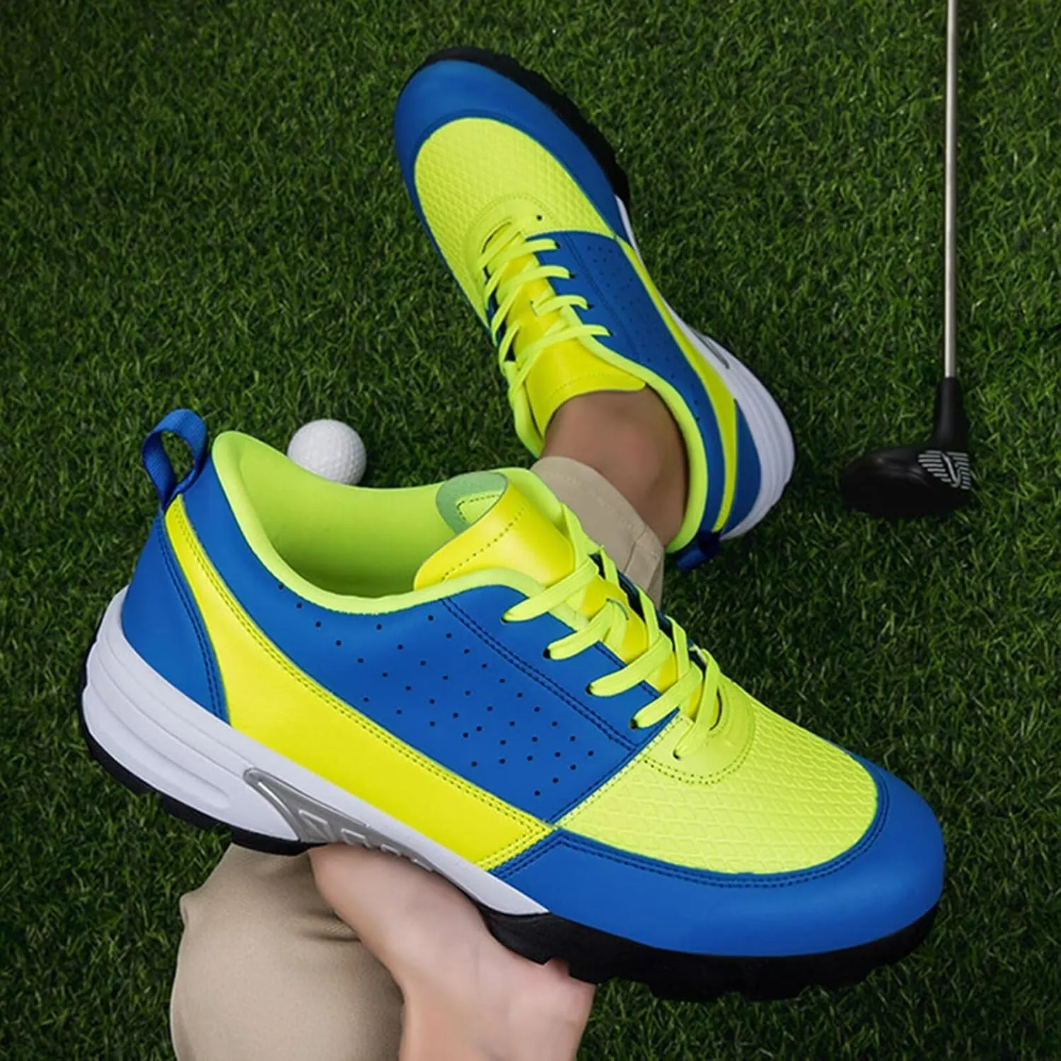 Women's Athletic Golf Shoes Professional Spikes Golf Sport Sneakers Waterproof Mens Trainers Golfing Anti Slip Walking Footwears