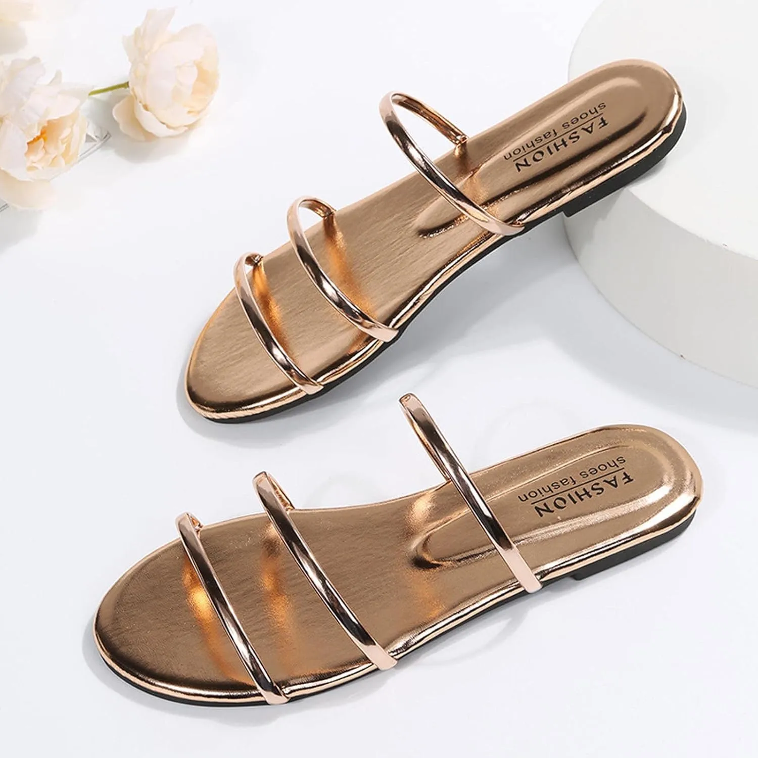 Womens Beach Shoes Fashion Bright Party Dress Sandals & Slippers 2023 Newly Bohemian Flat Flip-Flop Thong Sandal