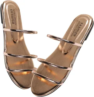 Womens Beach Shoes Fashion Bright Party Dress Sandals & Slippers 2023 Newly Bohemian Flat Flip-Flop Thong Sandal