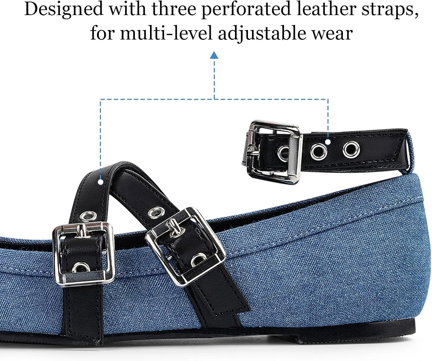 Womens Mary Jane Flats Round Toe Comfortable Cross Strap Flats Dressy Ballet Flats Shoes Vintage Shoes with Ankle Strap