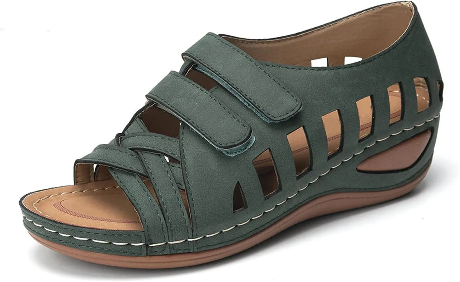 Womens Orthopedic Sandals Comfortable Dressy Flip Flops Beach Dressy Low Wedge Sandal Dressy Summer Heel Arch Support Shoes for Women Wedge Shoes Slip On Dressy Women's Orthotic Shoe