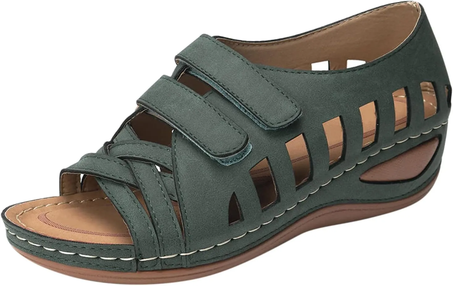 Womens Orthopedic Sandals Comfortable Dressy Flip Flops Beach Dressy Low Wedge Sandal Dressy Summer Heel Arch Support Shoes for Women Wedge Shoes Slip On Dressy Women's Orthotic Shoe