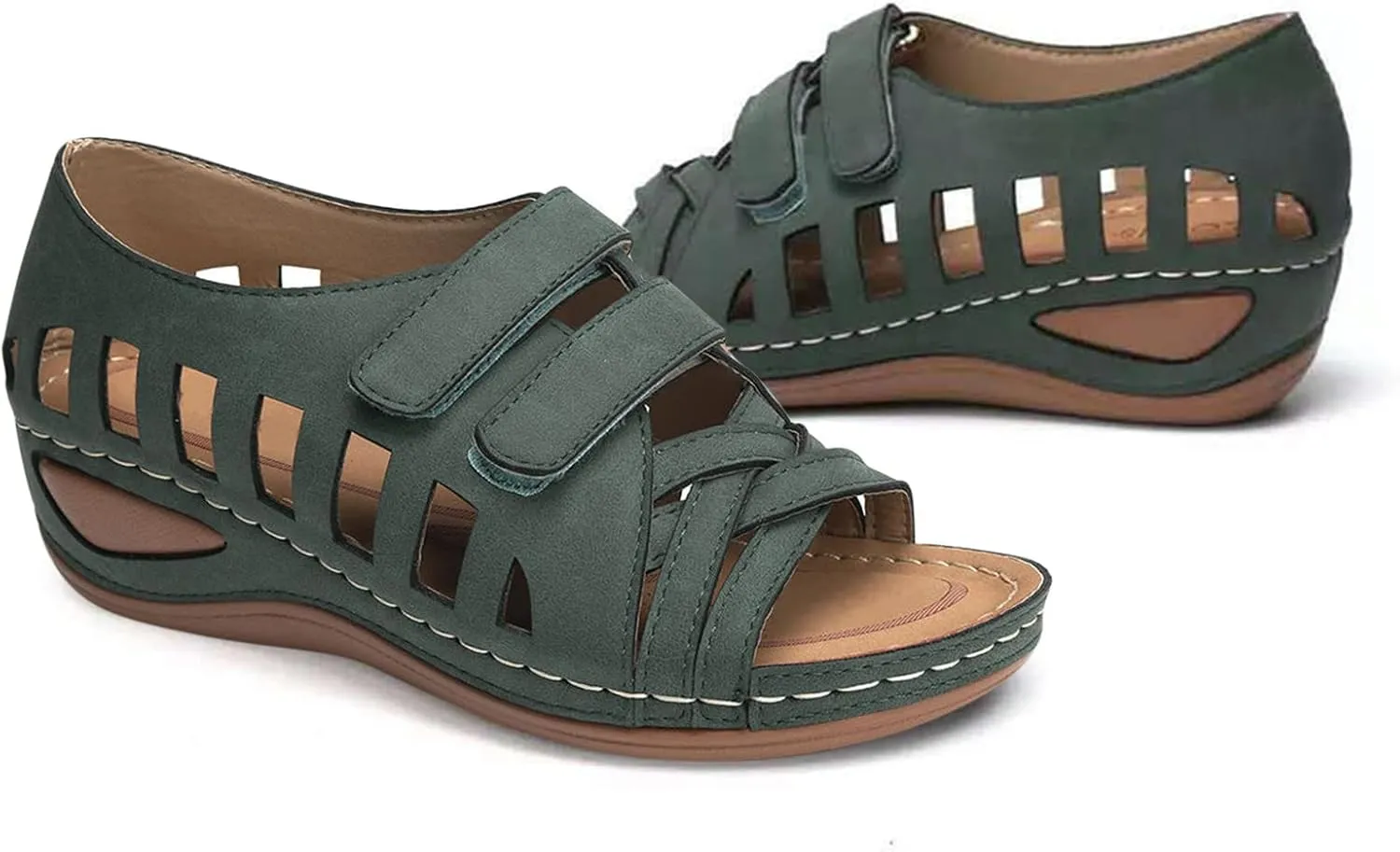 Womens Orthopedic Sandals Comfortable Dressy Flip Flops Beach Dressy Low Wedge Sandal Dressy Summer Heel Arch Support Shoes for Women Wedge Shoes Slip On Dressy Women's Orthotic Shoe