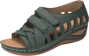 Womens Orthopedic Sandals Comfortable Dressy Flip Flops Beach Dressy Low Wedge Sandal Dressy Summer Heel Arch Support Shoes for Women Wedge Shoes Slip On Dressy Women's Orthotic Shoe