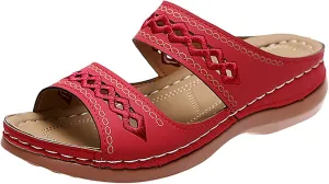 Womens Sandals with Arch Support Flip Flops Shower Wide Beach Platform Shoes for Woman Arch Support Comfort Orthopedic Knit Flip Flop Shoe Orthtic Women
